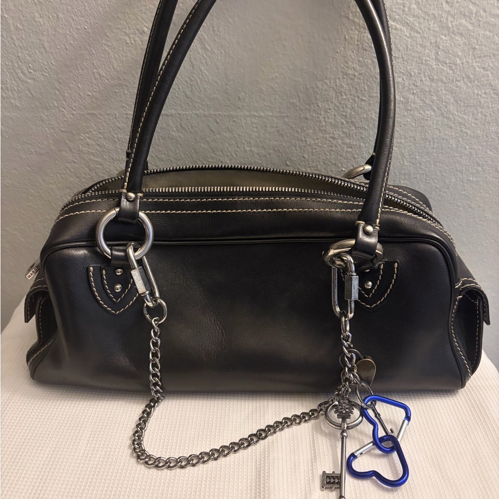 Marc Jacobs Beige Suede Interior with Logo Plaque
